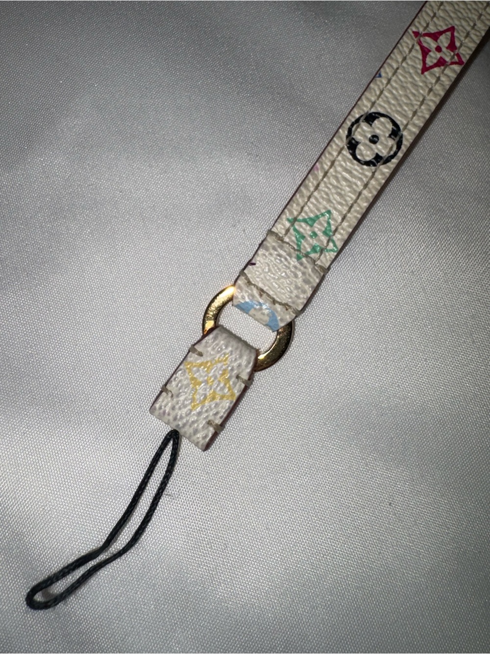 Louis Vuitton Murakami Multicolor White Phone Strap Dragonne CT1005 - Picture 3 of 11